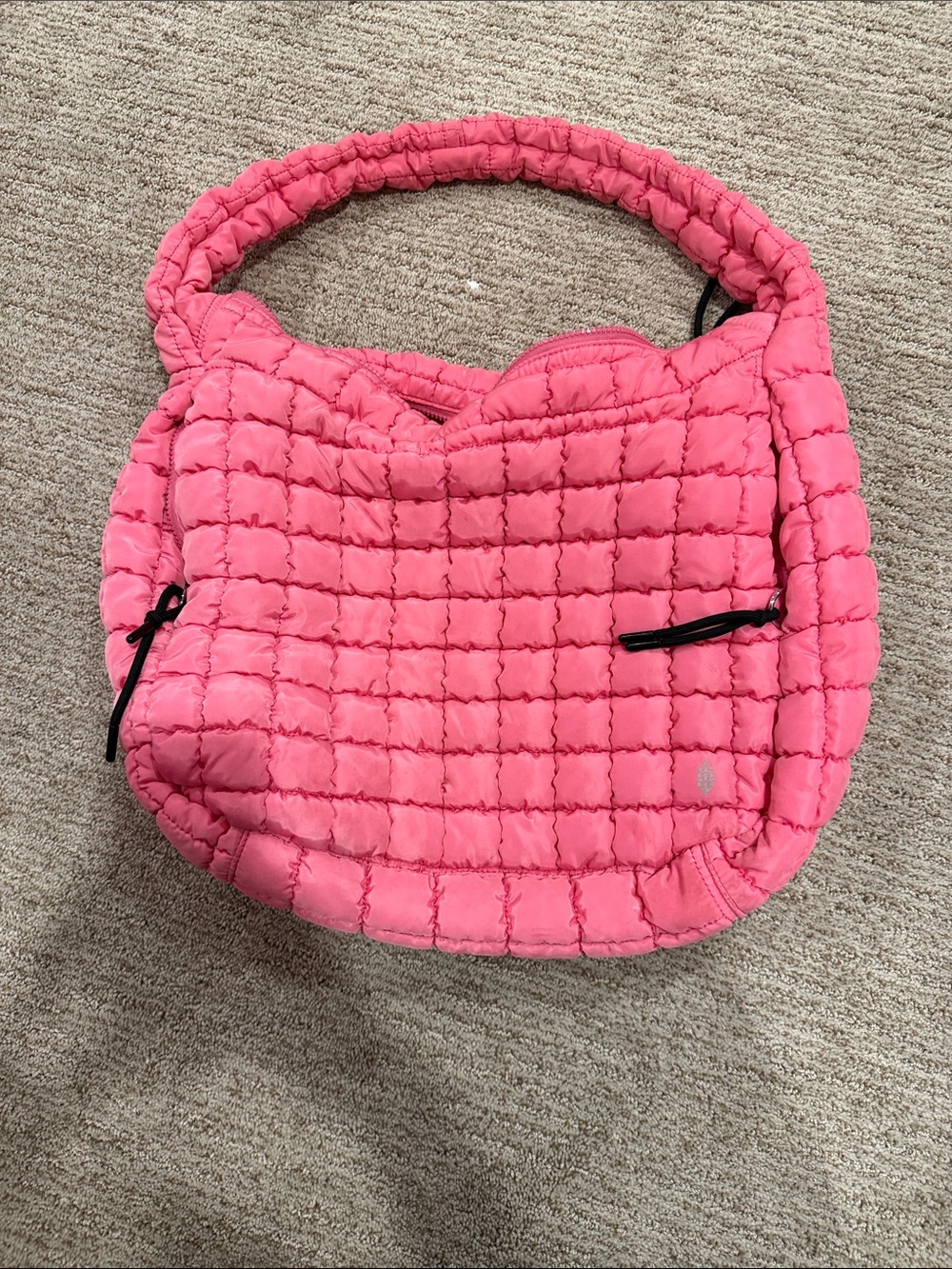 Free People Quilted Pink Shoulder Bag